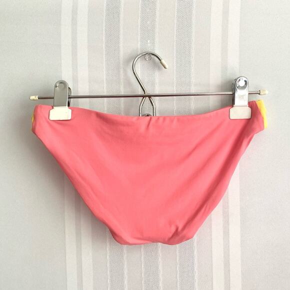 BECCA Radiant Side Stripe Colorblock Hipster Bikini Bottoms XS Striped Swim New - Picture 9 of 10